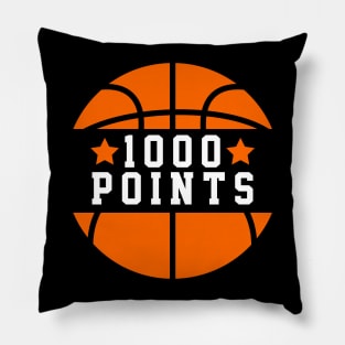 1000 Points Basketball Scorer High School Basketball Mom Pillow