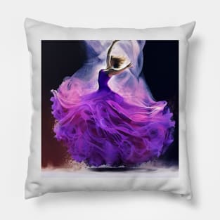 Violet Swirls and Twirls Pillow