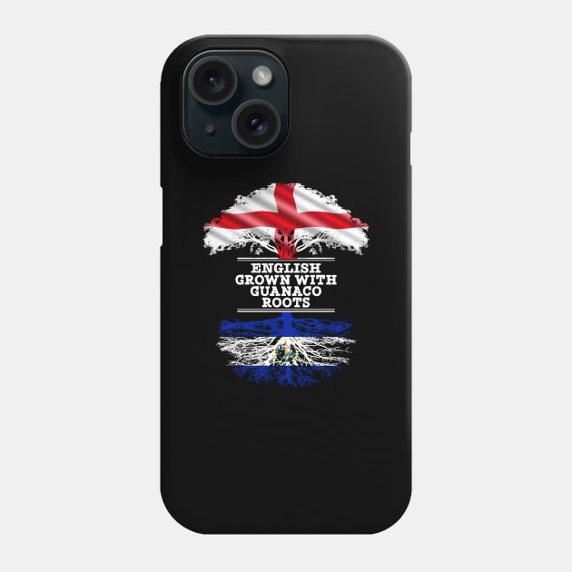 English Grown With Guanaco Roots - Gift for Guanaco With Roots From El Salvador Phone Case by Country Flags