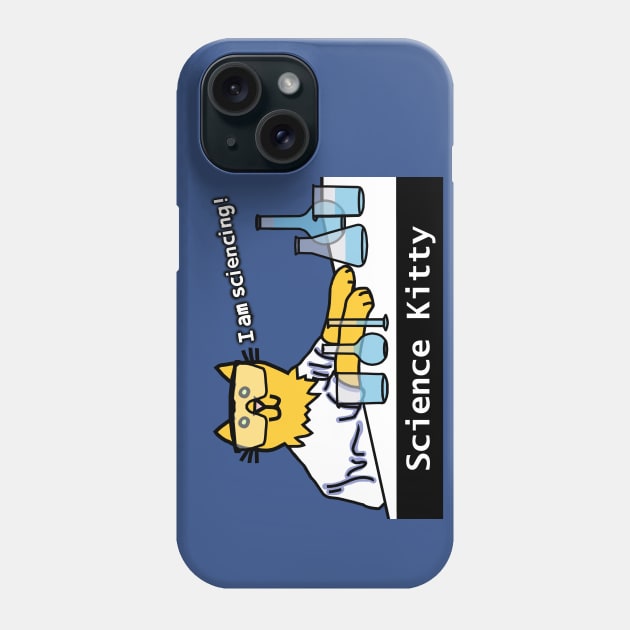 Science Kitty Cat Phone Case by ellenhenryart