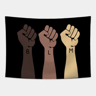 Black Power Fists Tapestry