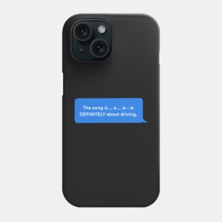 Bang Chan Drive speech bubble Phone Case