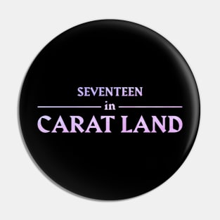 Seventeen In Carat Land Pin