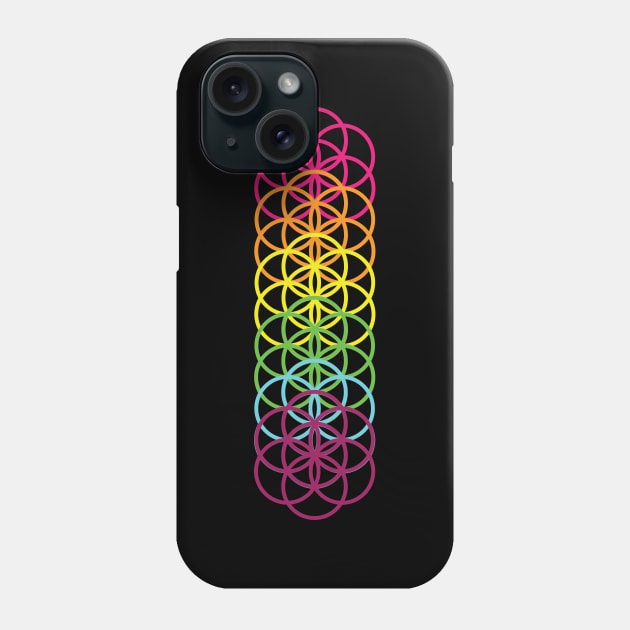 Flower of Life Chakra Phone Case by Lumina