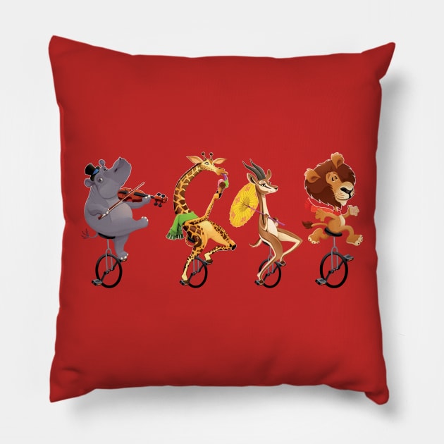Unicyclers Pillow by ddraw