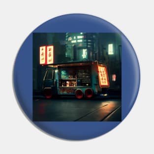 Cyberpunk Tokyo Ramen Food Truck Pin