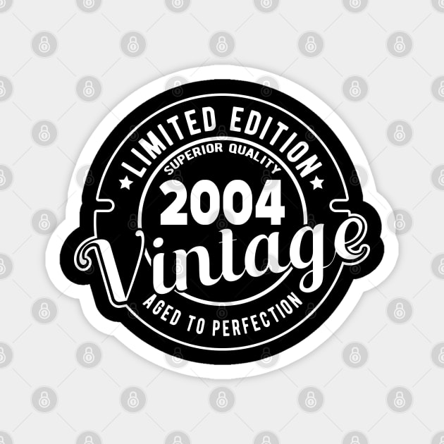 2004 VINTAGE - 17Th BIRTHDAY GIFT Magnet by KC Happy Shop