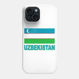 The Pride of Uzbekistan - Uzbekistani Flag Design Phone Case