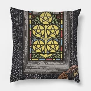 Tarot Card = Five of Pentacles Pillow