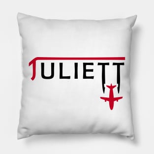 JULIETT Aviation Phonetic Alphabet Pilot Airplane Pillow