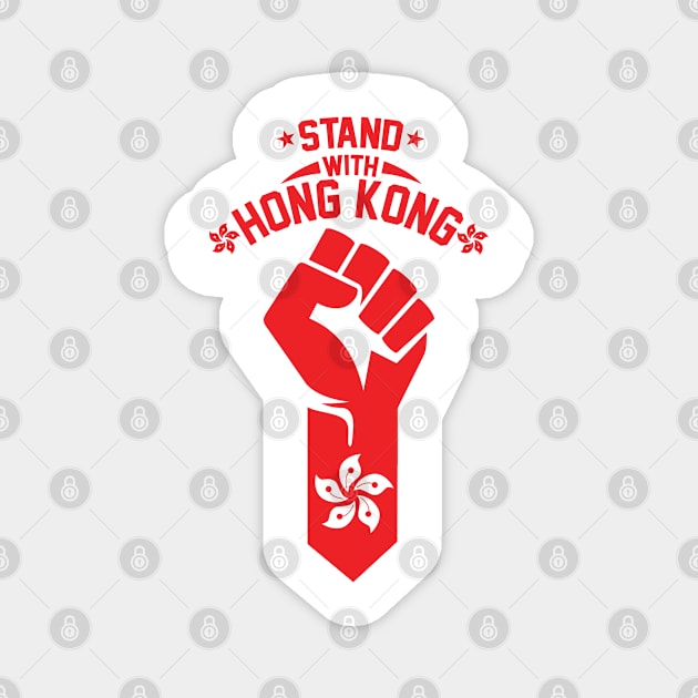 Stand with Hong Kong - umbrella movement. Perfect present for mom mother dad father friend him or her Magnet by SerenityByAlex