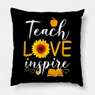 Teach love and inspire Pillow