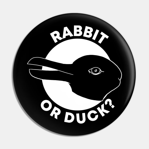 Rabbit or Duck Pin by polliadesign