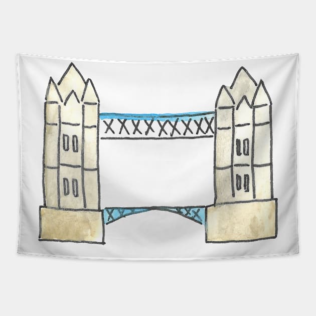 London Icons: Tower Bridge Tapestry by buhloop.icons