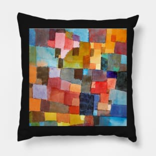 Paul klee abstract art Pillow