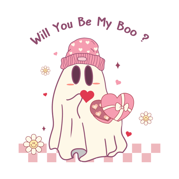 Will You Be My Boo? Cute Ghost Love by Nessanya