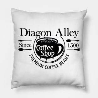 Diagon Alley Coffee Shop Pillow