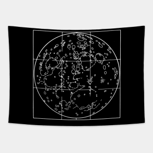 Moon Map Tapestry