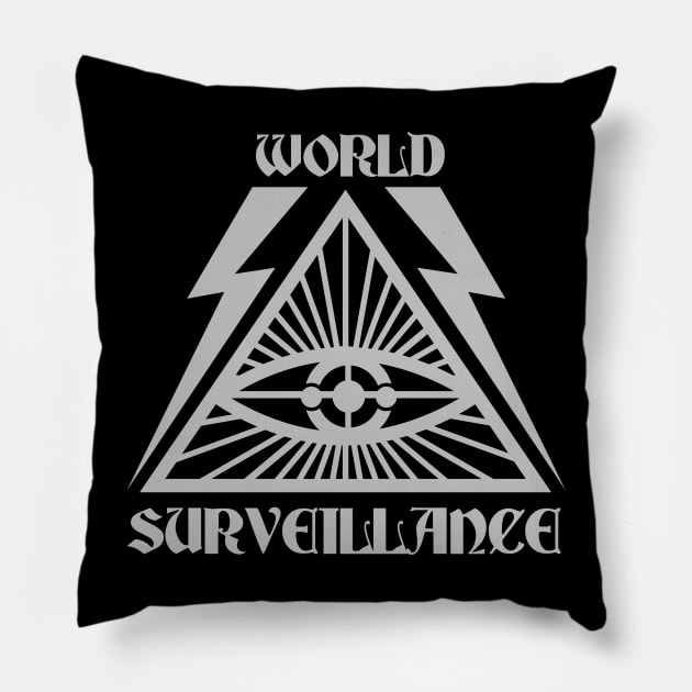 World Surveillance Pillow by jazzworldquest