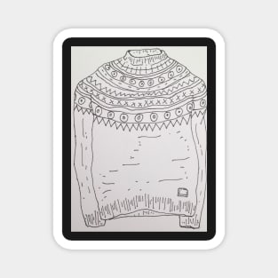 Fashion Illustration: sweater Magnet