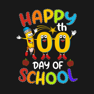 Happy 100th Day of school - Teachers Students Gift 2020 T-Shirt