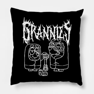 grannies bluey metal Pillow