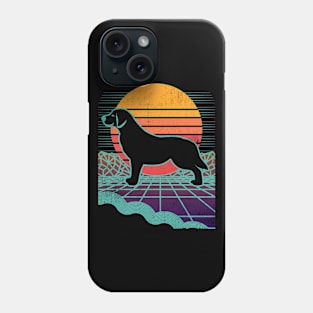 Golden Retriever Retro Vintage 80s Vaporwave Funny Dog Phone Case