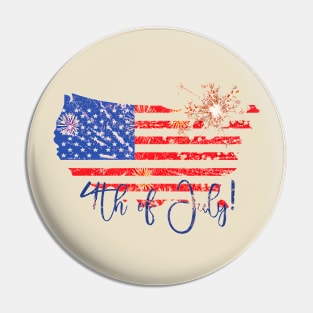 4th of July Pin