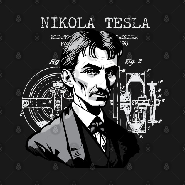 Nikola Tesla - Visionary Inventor and Scientist by Graphic Duster