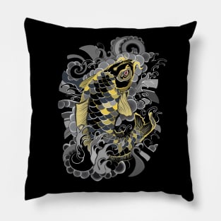 Black Wave Pillow