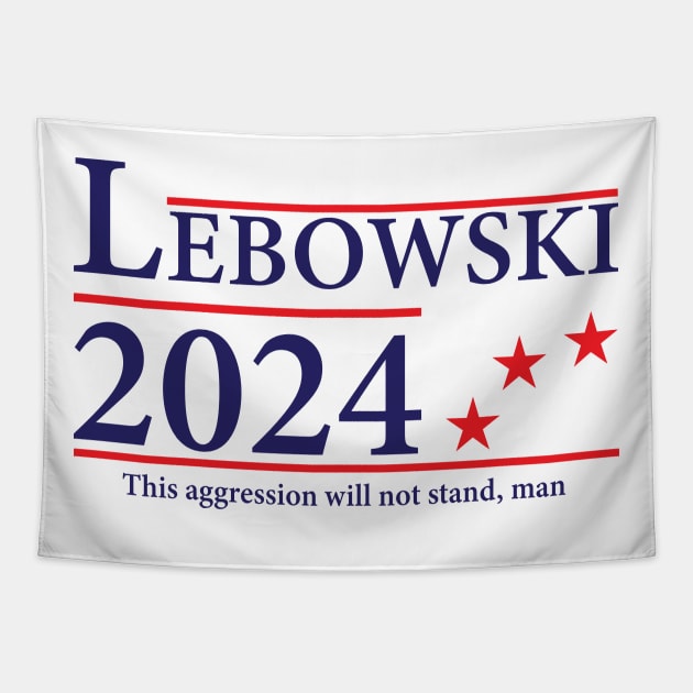 Lebowski '24 Funny 2024 Election Tapestry by vintage-corner