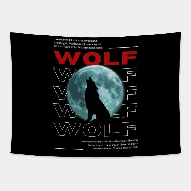 wolf Tapestry by bahullah_art