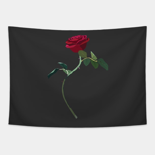 rose from beauty and the beast Tapestry by daidai