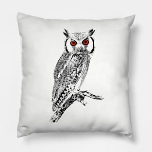 Southern White-faced Owl | African Wildlife Pillow