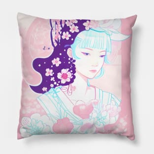 Burst of Sakura blossom Pillow