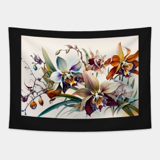 Oriental Orchids Tapestry