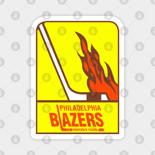 Retro Hockey - Philadelphia Blazers Hockey Team - WHA Seventies Magnet by Yesteeyear
