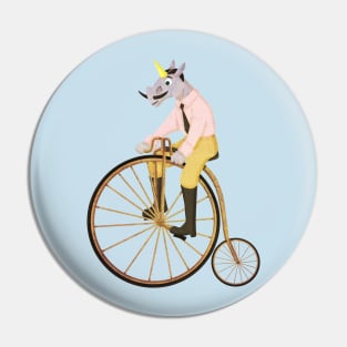 Bicycle Unicorn Pin