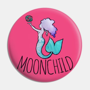 Moonchild Cancer Astrology Mermaid Pin