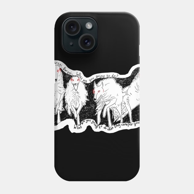 Borzoi Phone Case by Erenaeoth