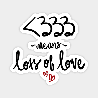 Lots of Love Lettering Design Magnet