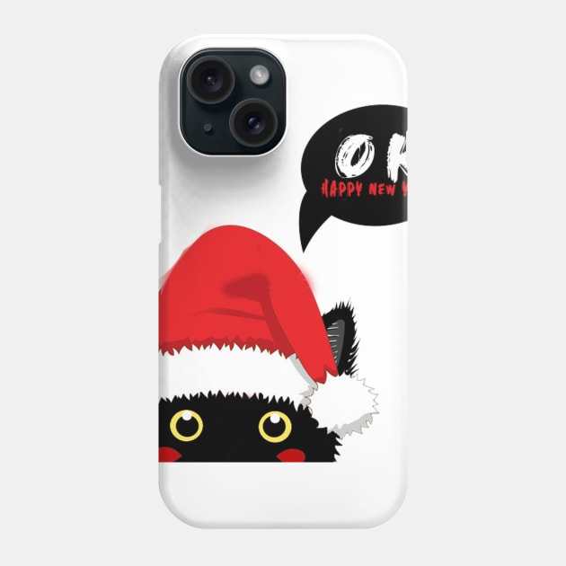 Cat Ok Happy new year Phone Case by karimydesign