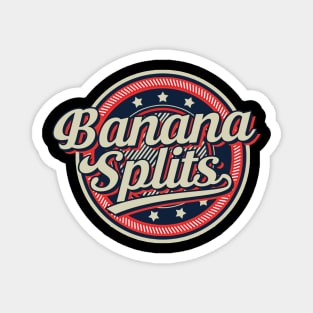 Graphic Aesthetic Banana Proud Name Circle Vintage Art Magnet