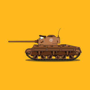 A Funny Character From Cartoons About Tanks, Games For gamers, for MMO fans. With This Character, Your Things Will Take On A Wonderful Look.Tank Games T-Shirt