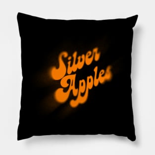 Silver Apples / Vintage Style Fan Design Pillow