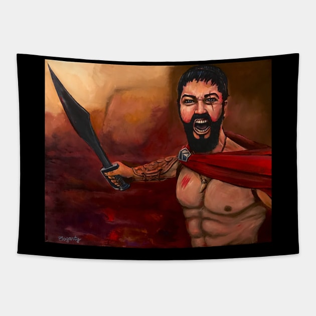 King Leonidas Tapestry by GOGARTYGALLERY