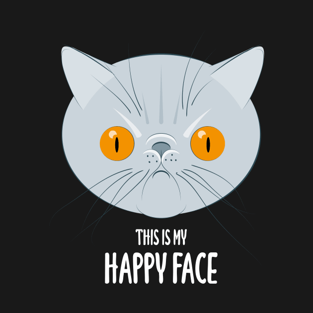 This is my happy face - exotic cat by Wonderingalice