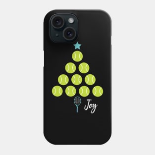 Tennis Christmas Tree Joy Phone Case