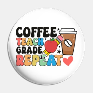 Coffee teach grade repeat Pin