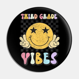 Third Grade Vibes 3Rd Grade Back To School Teacher Student Pin